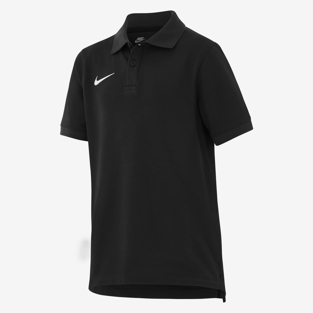 Nike Team Katoenen Polo Enfants Noir