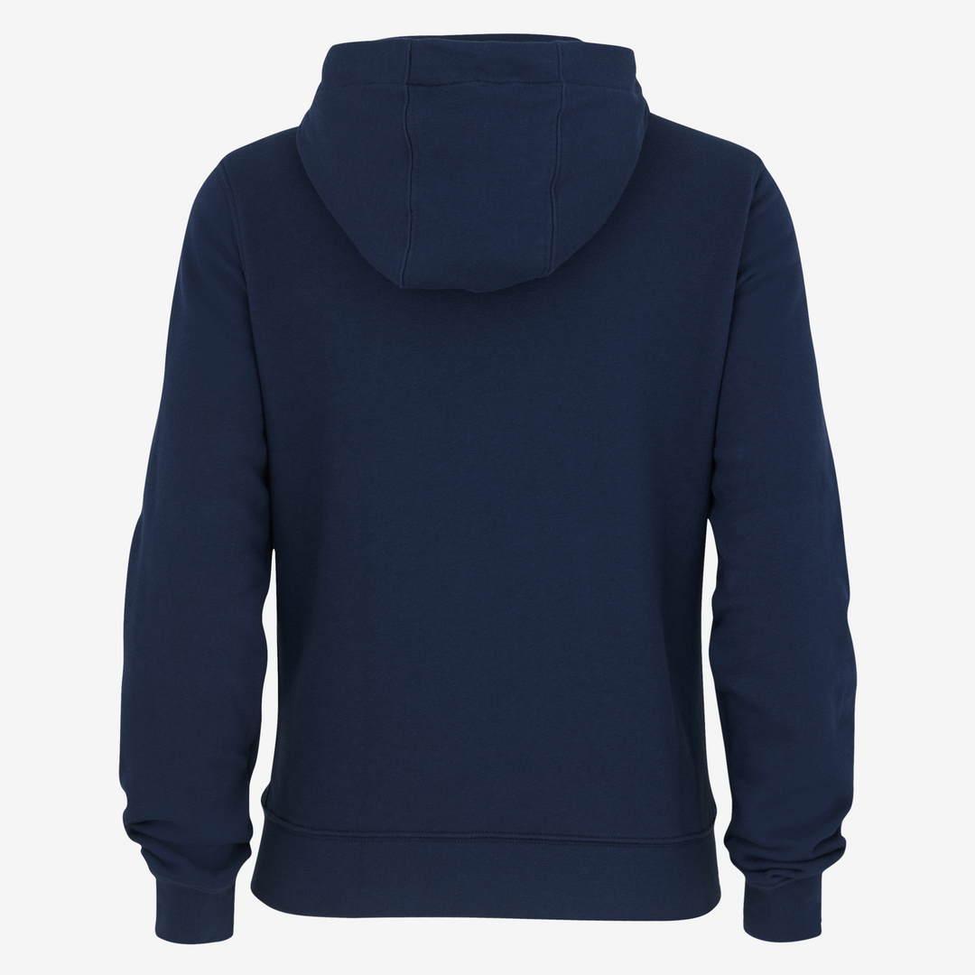 Felpa con cappuccio Nike Team Club Full Zip FT da donna blu navy