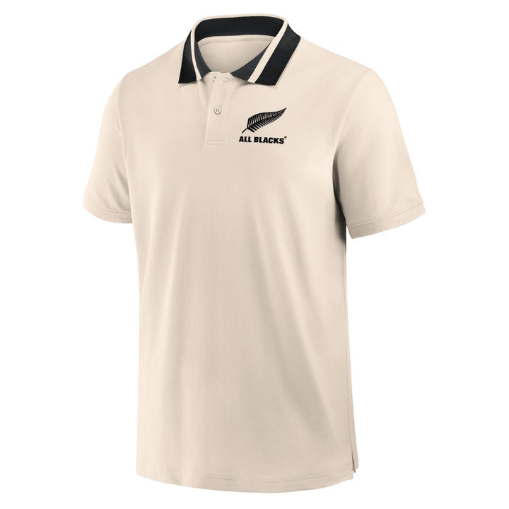 Fanatics All Blacks Classics Tipped Pique Polo Men White