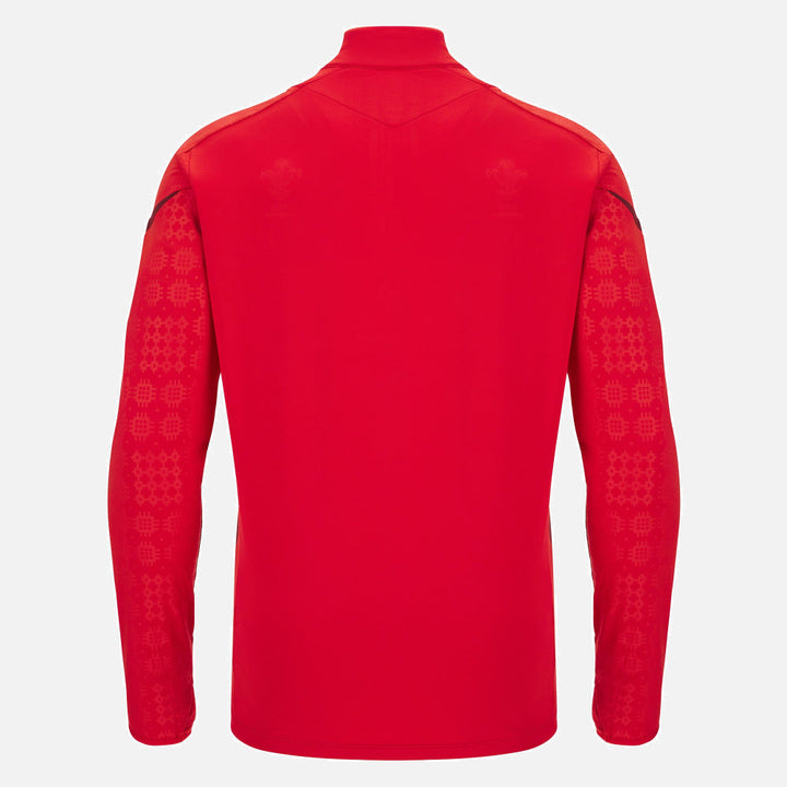 Haut d'entraînement Macron Rugby Pays de Galles 2025/26 1/4 Zip pour homme