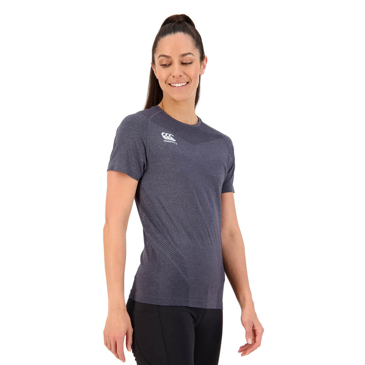 T-shirt Seamless Noir pour Femmes de Canterbury