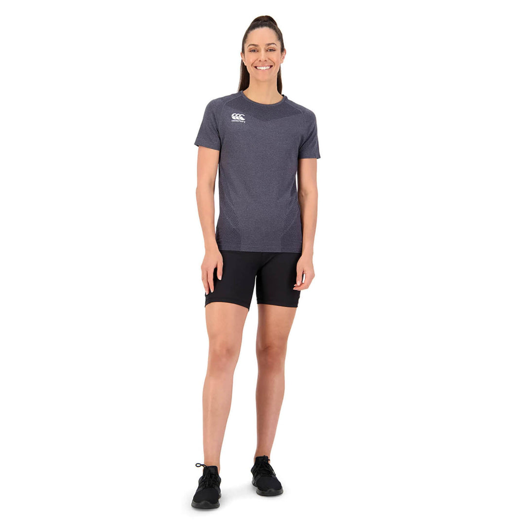 T-shirt Seamless Noir pour Femmes de Canterbury