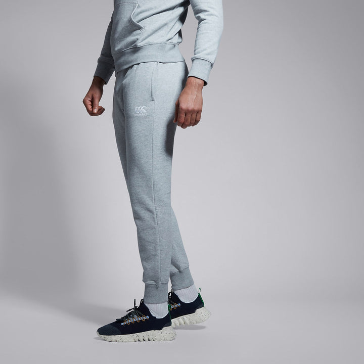 Pantalon à revers fuselés en polaire Canterbury gris