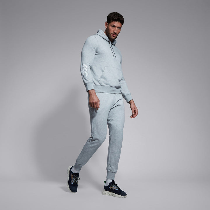 Pantalon à revers fuselés en polaire Canterbury gris