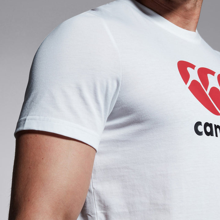 T-shirt à Logo Canterbury pour Hommes Blanc