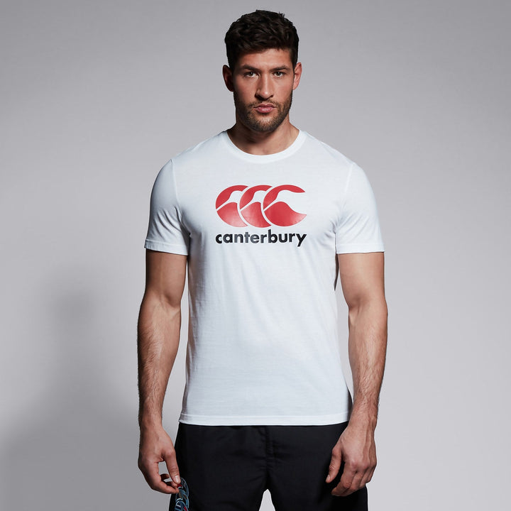 T-shirt à Logo Canterbury pour Hommes Blanc