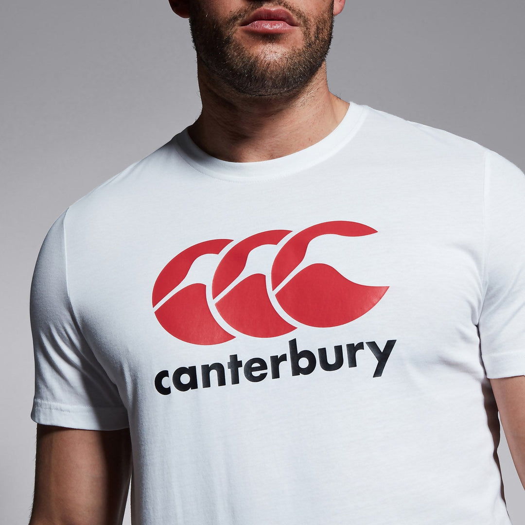 T-shirt à Logo Canterbury pour Hommes Blanc