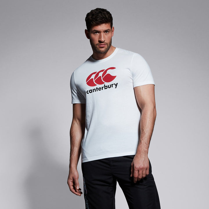 T-shirt à Logo Canterbury pour Hommes Blanc