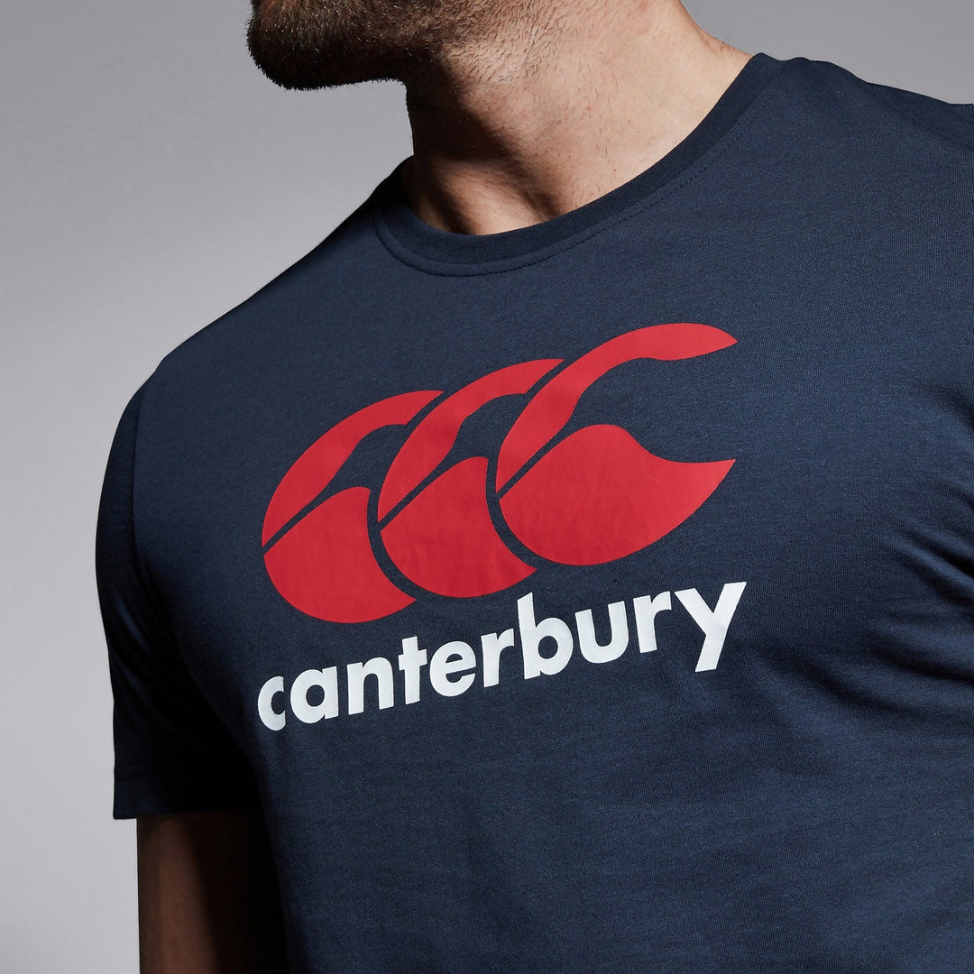 T-shirt Logo Canterbury pour Hommes en Bleu Marine