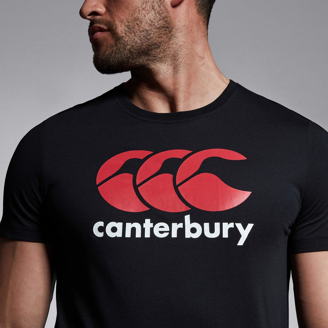 T-shirt Logo Canterbury pour Hommes Noir