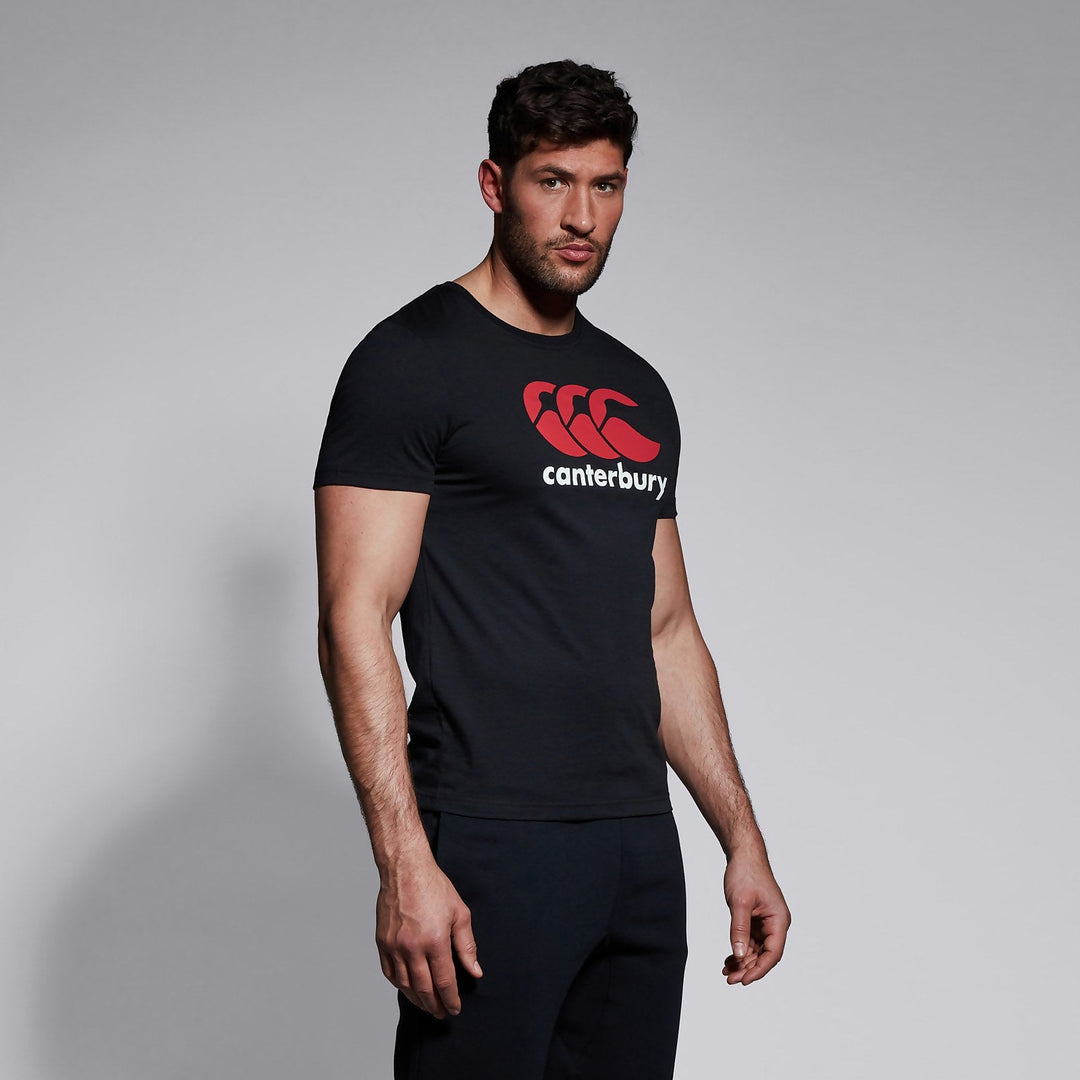 T-shirt Logo Canterbury pour Hommes Noir