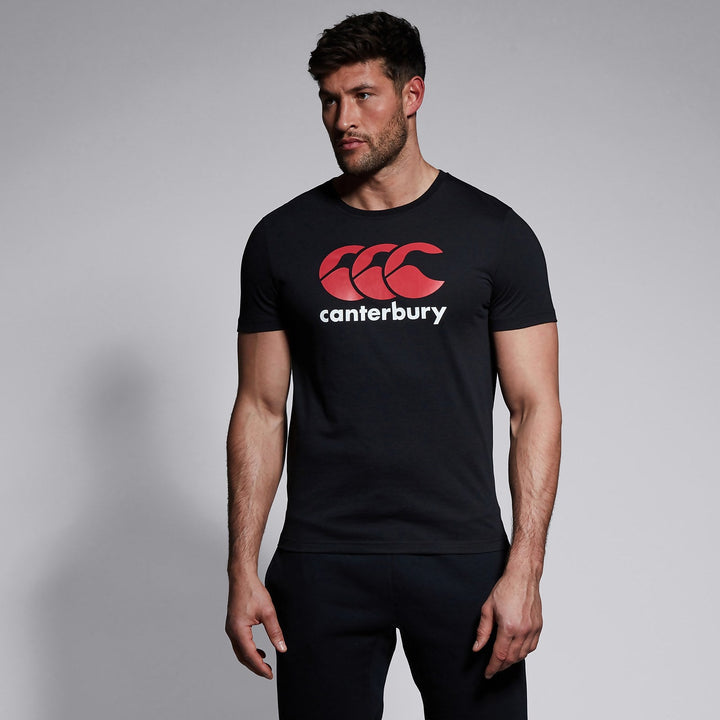 T-shirt Logo Canterbury pour Hommes Noir