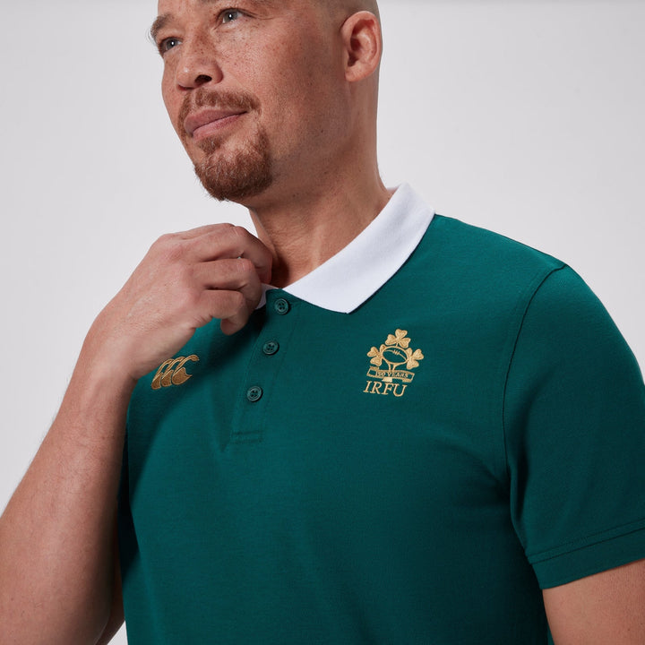 Canterbury Homme Rugby Irlande 150e Anniversaire Polo Vert