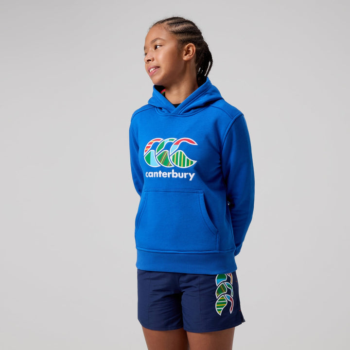Sweat à capuche unisexe Canterbury Junior Uglies bleu 