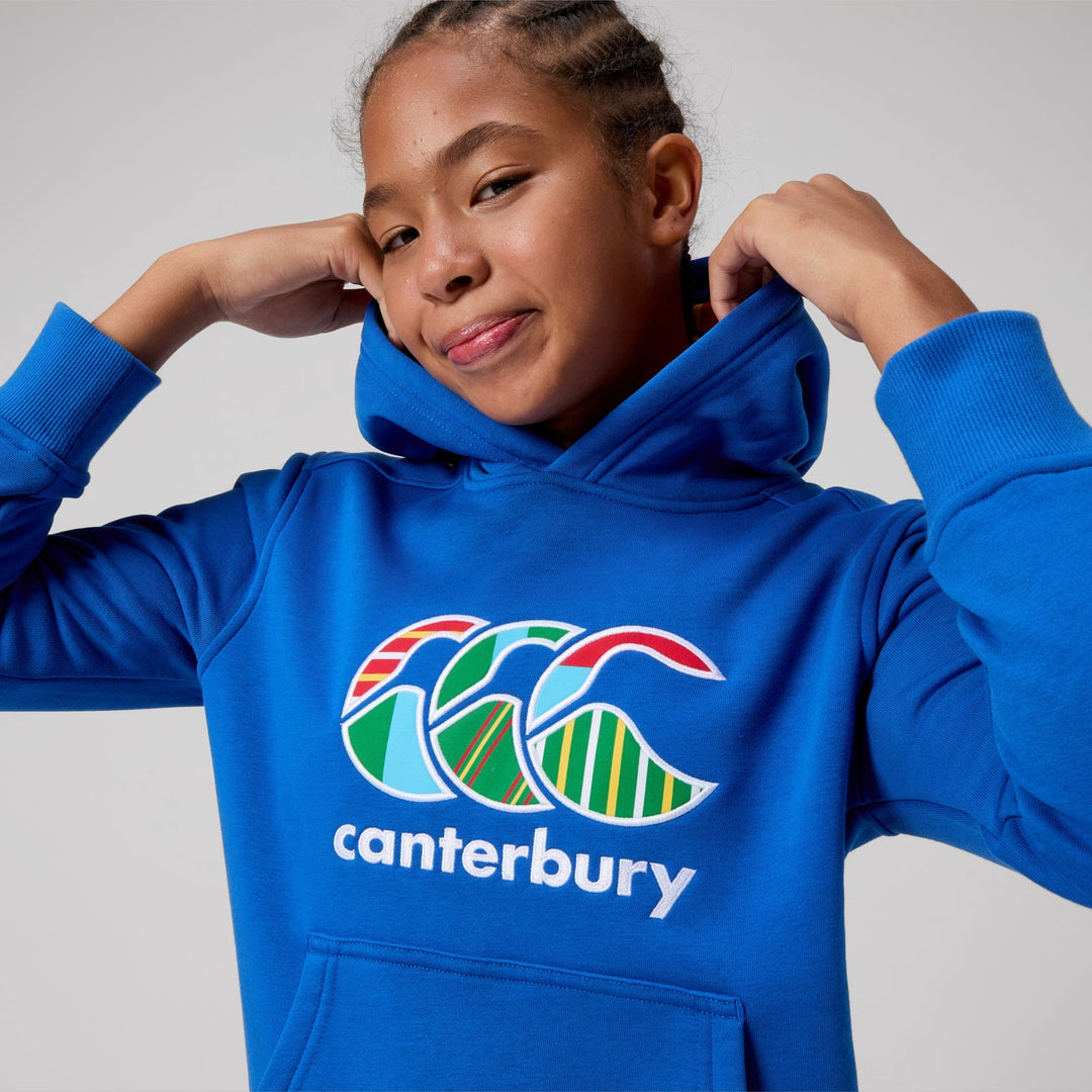 Sweat à capuche unisexe Canterbury Junior Uglies bleu 