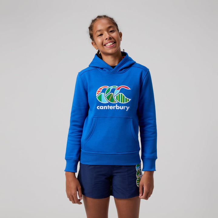Sweat à capuche unisexe Canterbury Junior Uglies bleu 