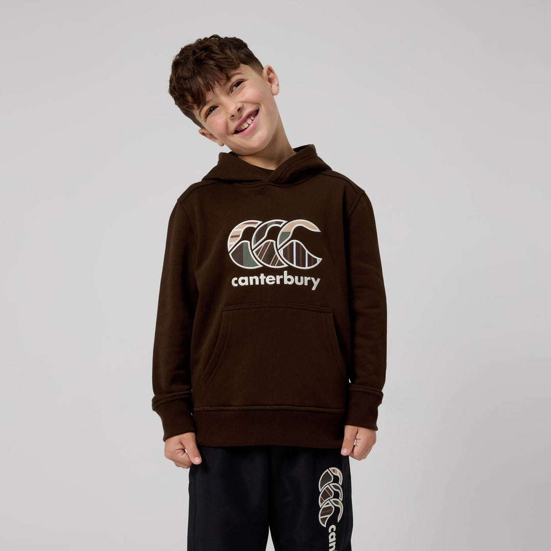 Sweat à capuche unisexe Canterbury Junior Uglies marron 