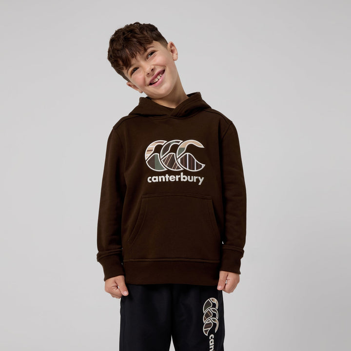 Sweat à capuche unisexe Canterbury Junior Uglies marron 