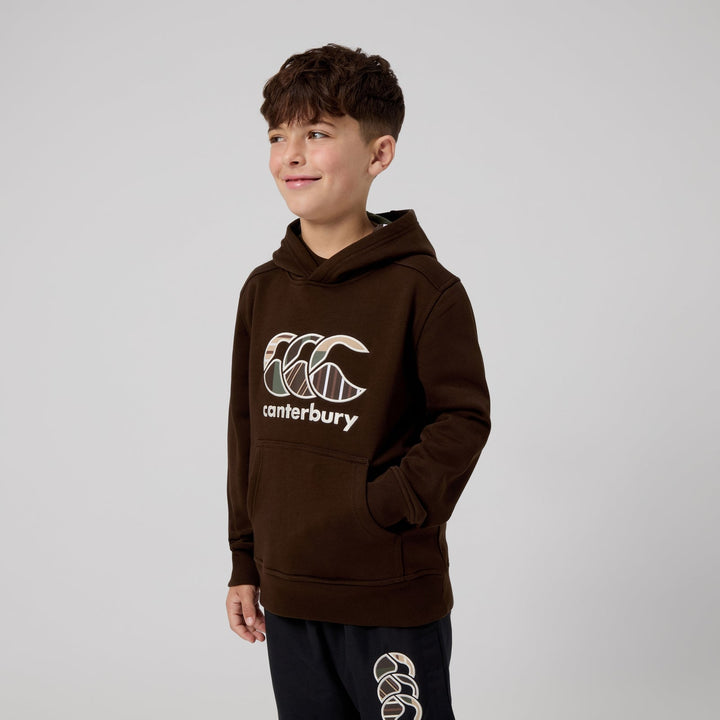 Sweat à capuche unisexe Canterbury Junior Uglies marron 