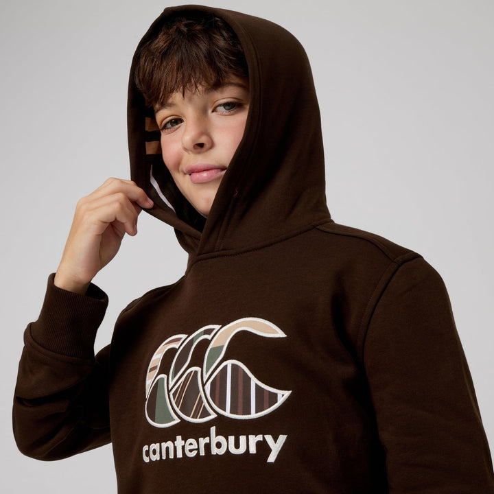 Sweat à capuche unisexe Canterbury Junior Uglies marron 
