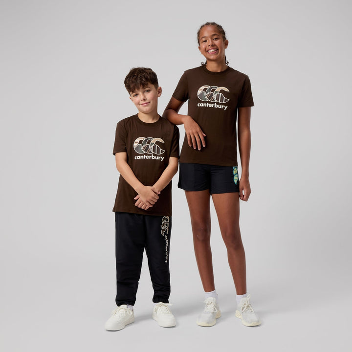 Canterbury Junior Unisex Uglies T-Shirt Brown