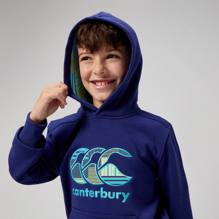 Sweat à capuche unisexe Canterbury Junior Uglies bleu marine 