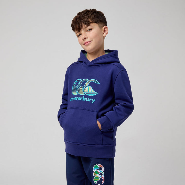 Sweat à capuche unisexe Canterbury Junior Uglies bleu marine 