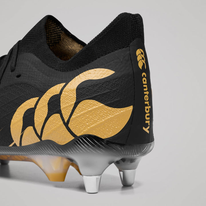 Chaussures de rugby Canterbury Speed ​​Falcon Elite SG noires