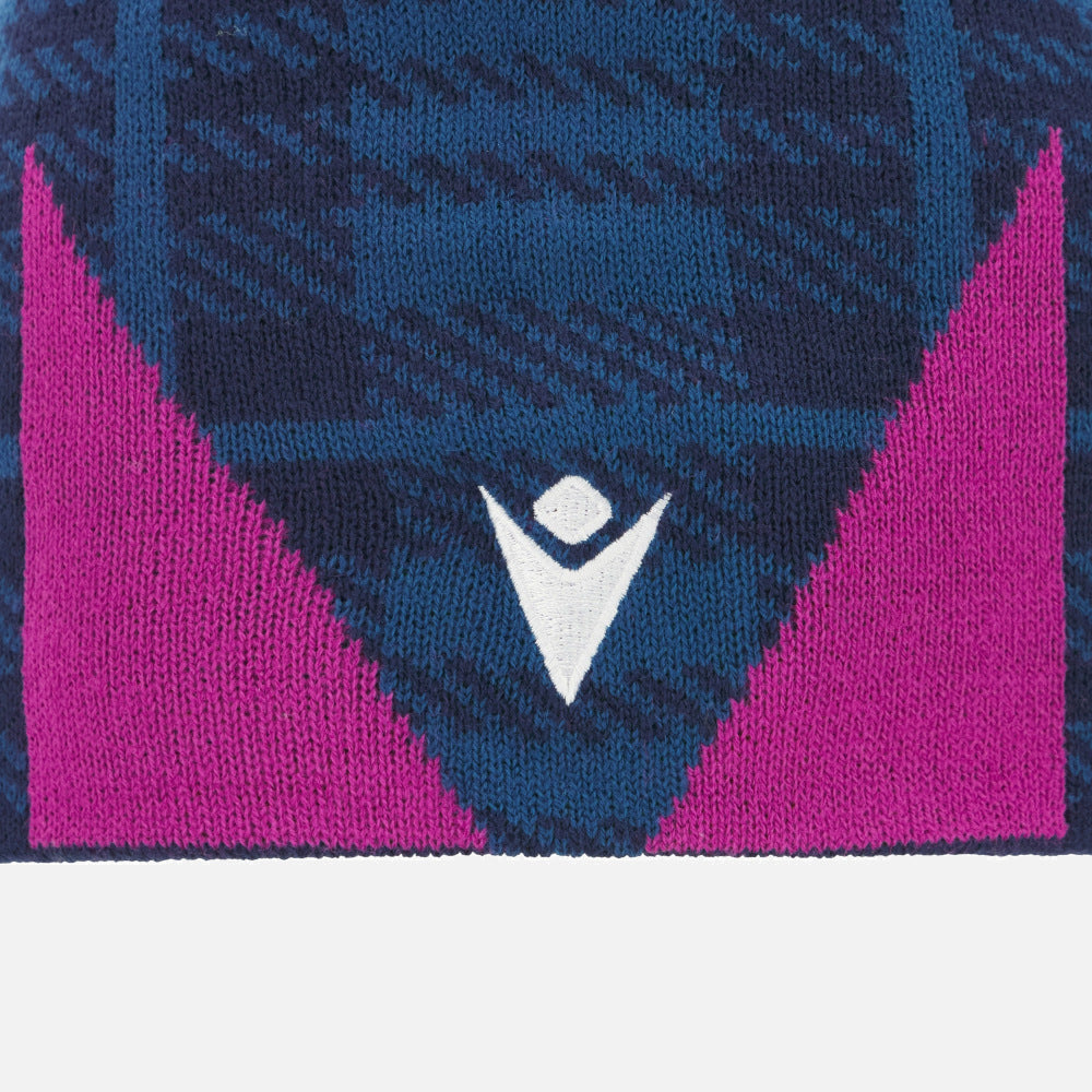 Bonnet tricoté bleu marine Macron Rugby Écosse 2025/26
