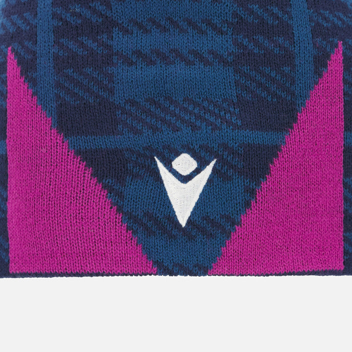 Bonnet tricoté bleu marine Macron Rugby Écosse 2025/26