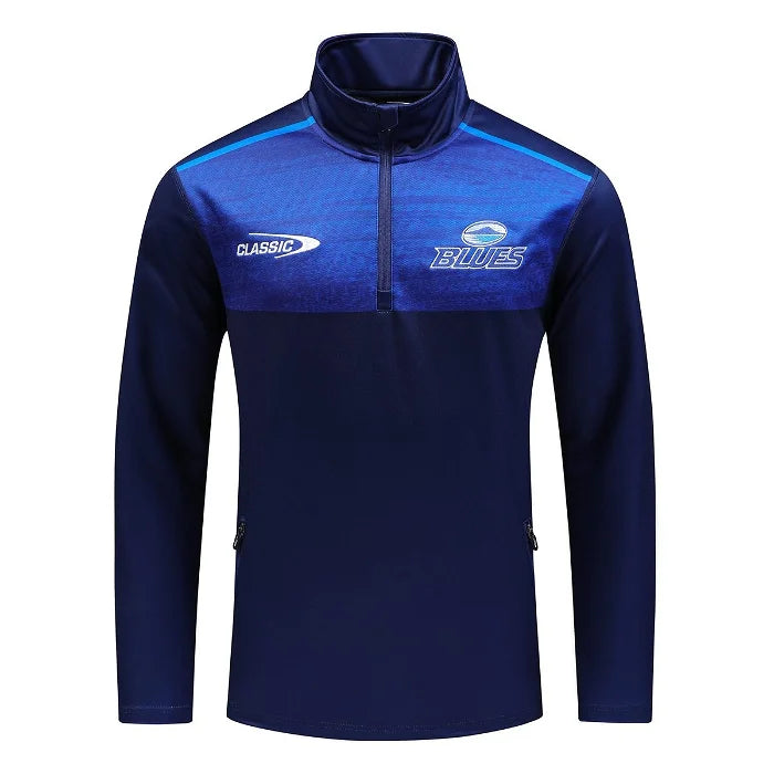 Quarter Zip Training Top Blues 2024 pour Hommes