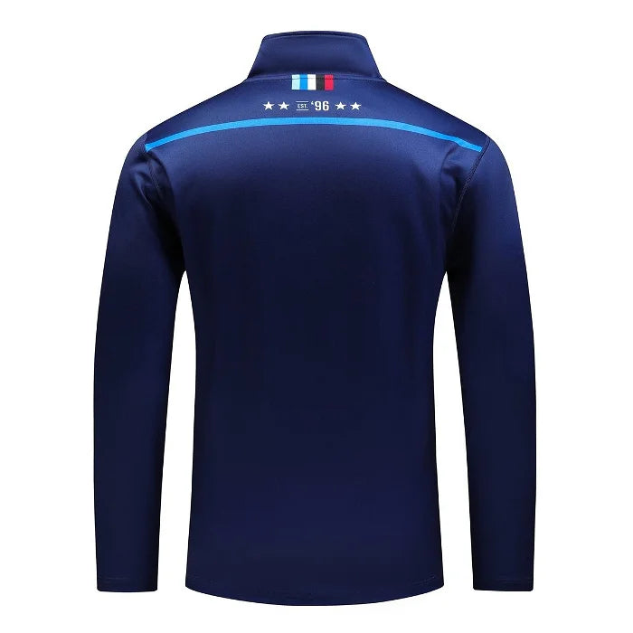 Quarter Zip Training Top Blues 2024 pour Hommes