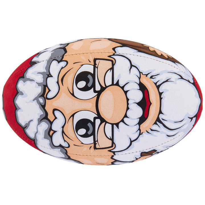 Ballon de rugby Gilbert Christmas Santa, taille 5