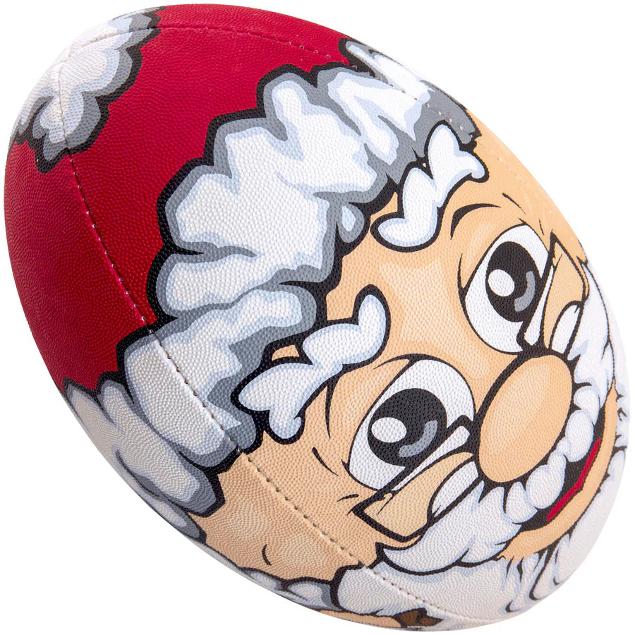 Ballon de rugby Gilbert Christmas Santa, taille 5