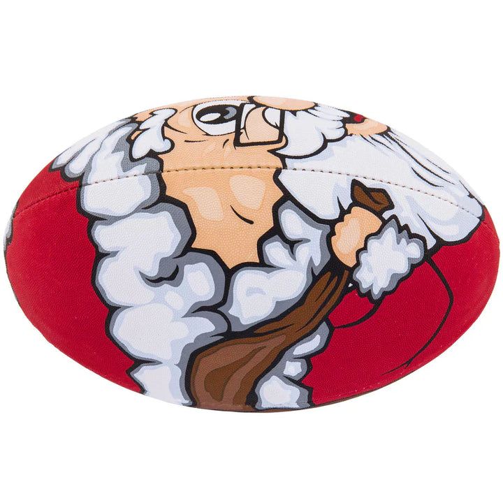 Ballon de rugby Gilbert Christmas Santa, taille 5