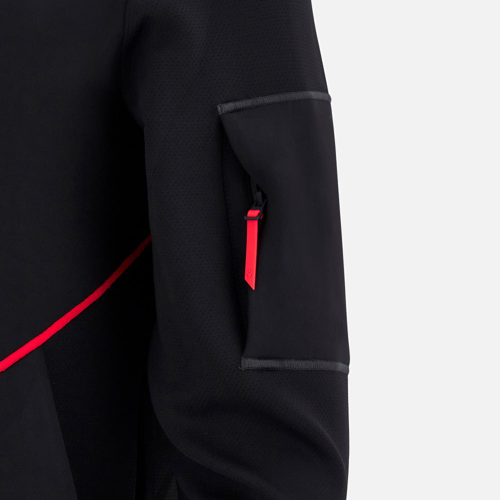 Sweat à capuche technique Macron Rugby Pays de Galles 2025/26 Athleisure pour homme