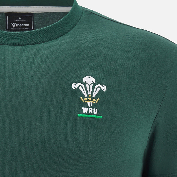 T-shirt Macron Rugby Pays de Galles 2025/26 Vert Fan Homme