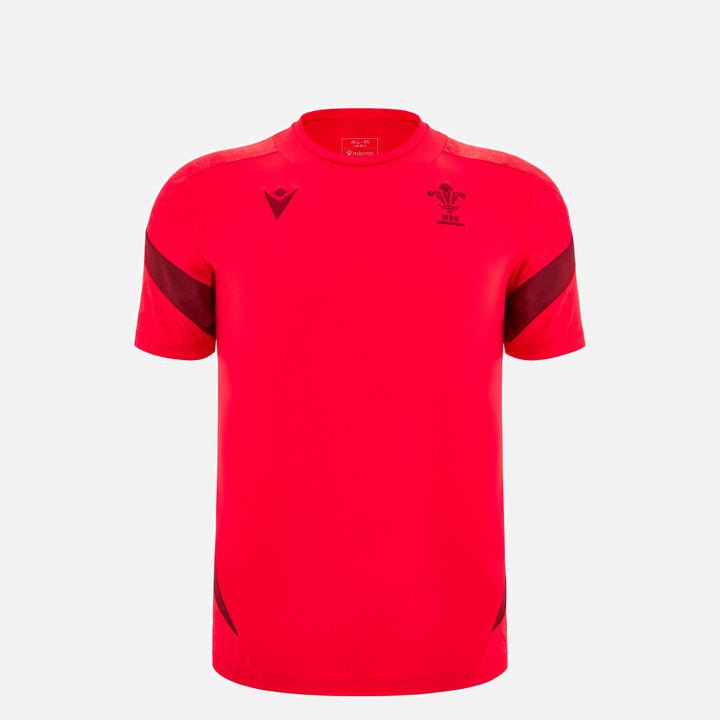 Macron Rugby Wales 2025/26 Red Training T-Shirt Kids