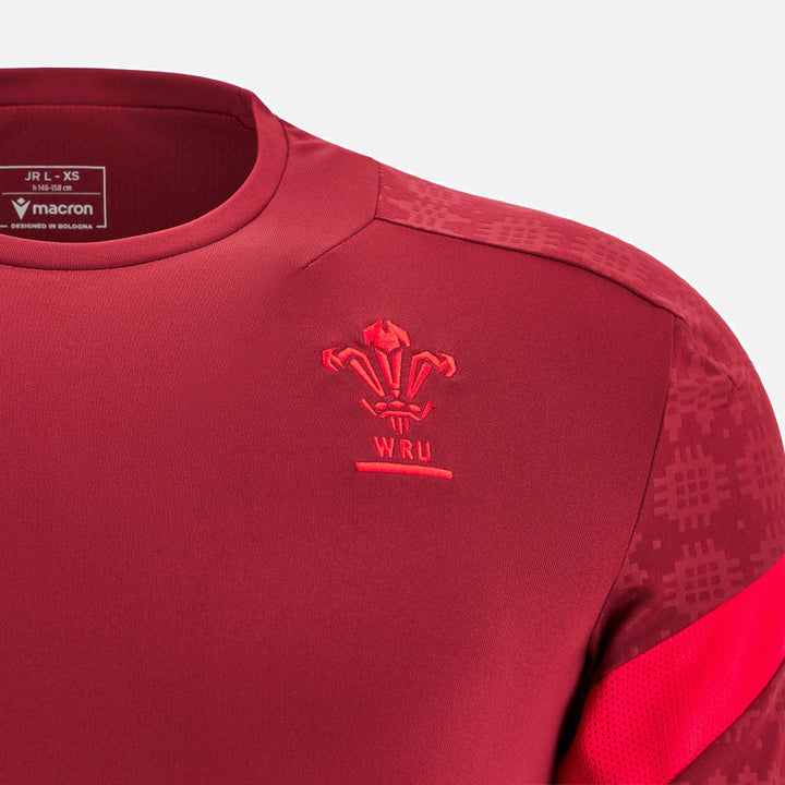 T-shirt d'entraînement Macron Rugby Pays de Galles 2025/26 pour enfants