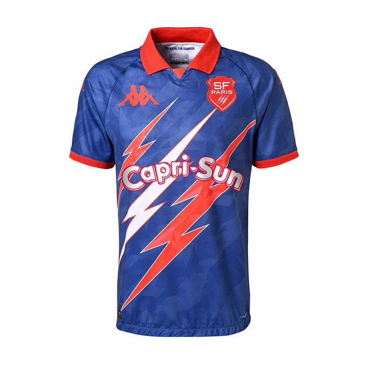 Maillot Kappa Stade Français Paris Kombat Extérieur 24/25 Bleu Enfant