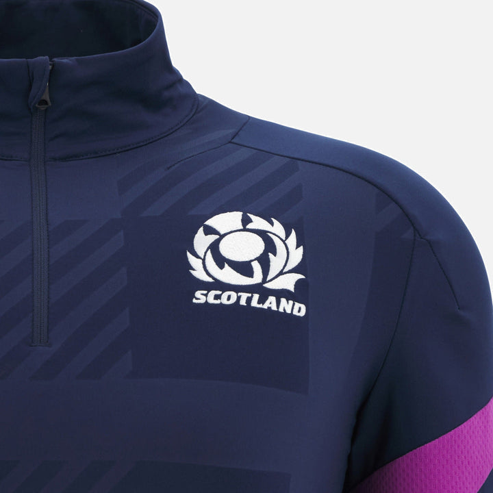 Haut d'entraînement Macron Scotland Rugby 2025/26 1/4 Zip pour homme