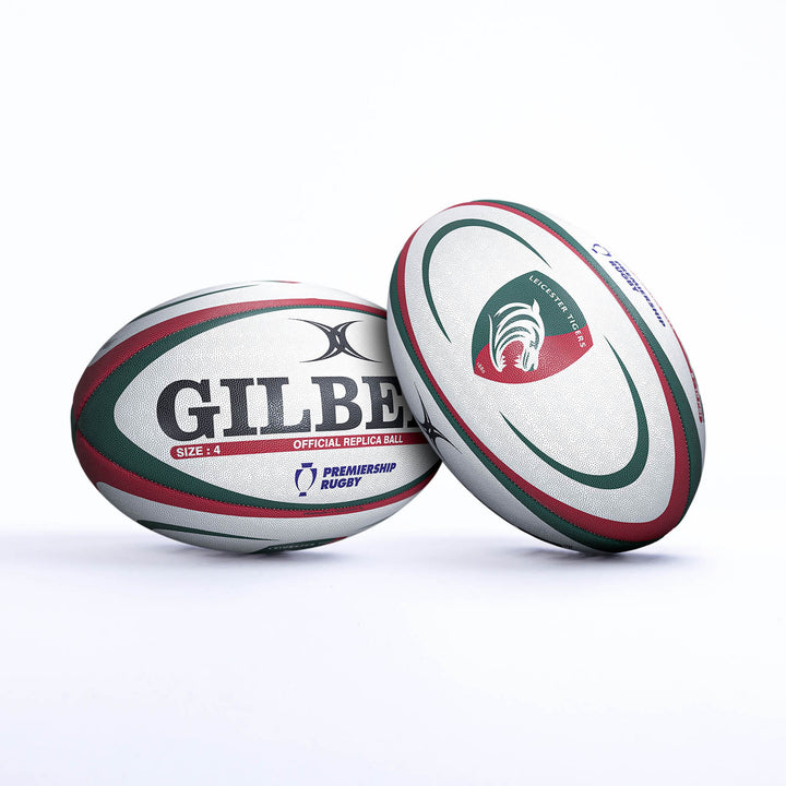 Ballon de rugby réplique Gilbert Leicester Tigers taille 4