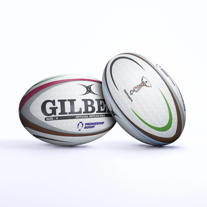 Ballon de rugby réplique Gilbert Harlequins taille 4