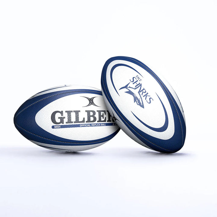 Gilbert Sale Sharks Midi Replica Rugby Ball