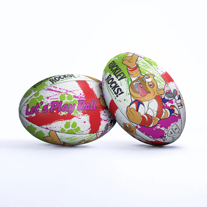 Pallone da tifoso mascotte Gilbert Ruckley taglia 4