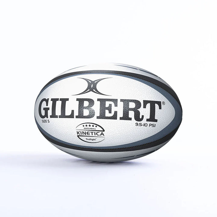 Ballon de rugby Gilbert Kinetica Match Noir Taille 5