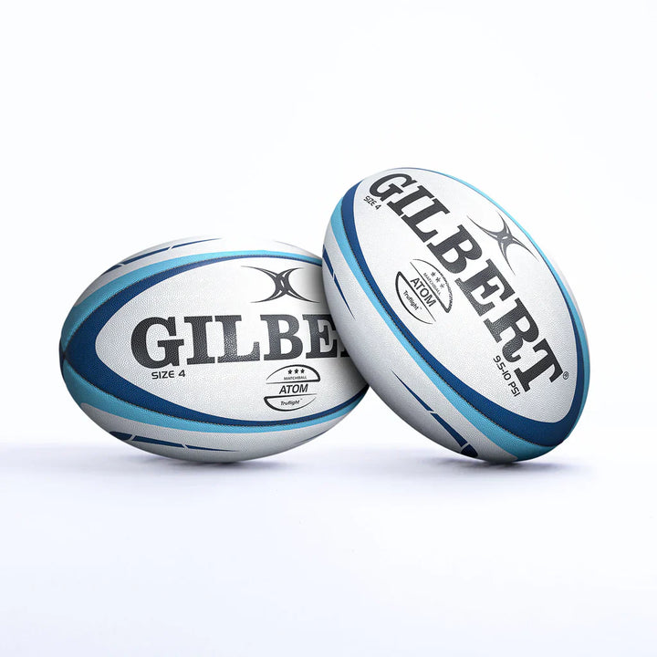 Ballon de rugby Gilbert Atom Match Bleu Taille 4