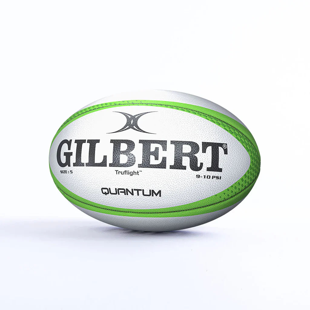 Gilbert Quantum 7S Rugby Match Ball Green Size 5