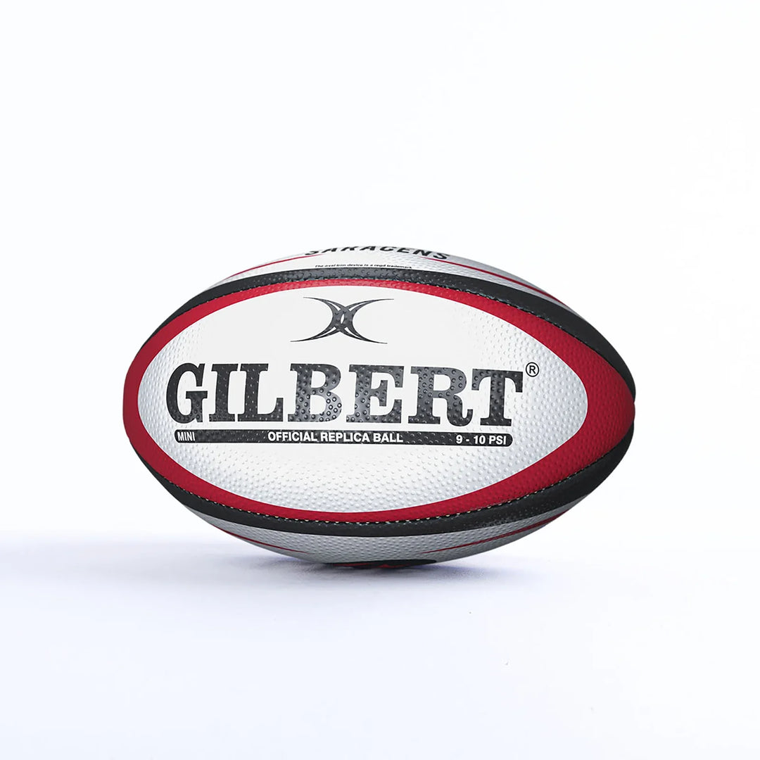 Mini-réplique de ballon de rugby Gilbert Saracens