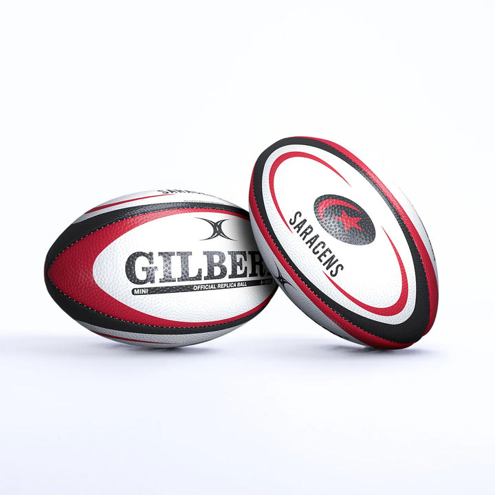 Mini-réplique de ballon de rugby Gilbert Saracens